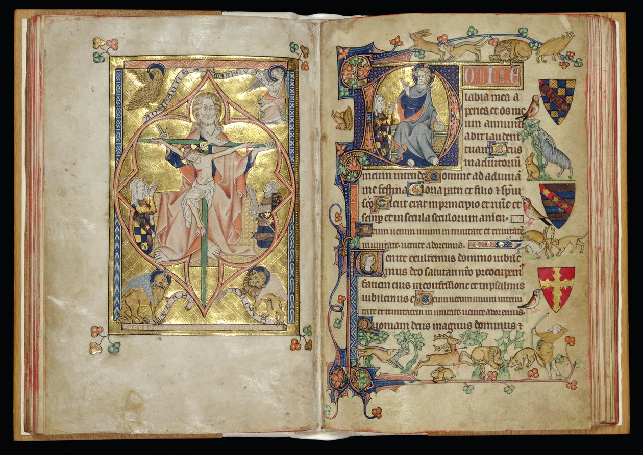 Ms 242 ff.28v-29r The Trinity and the Throne of Mercy, tarihsel bir başlangıç D