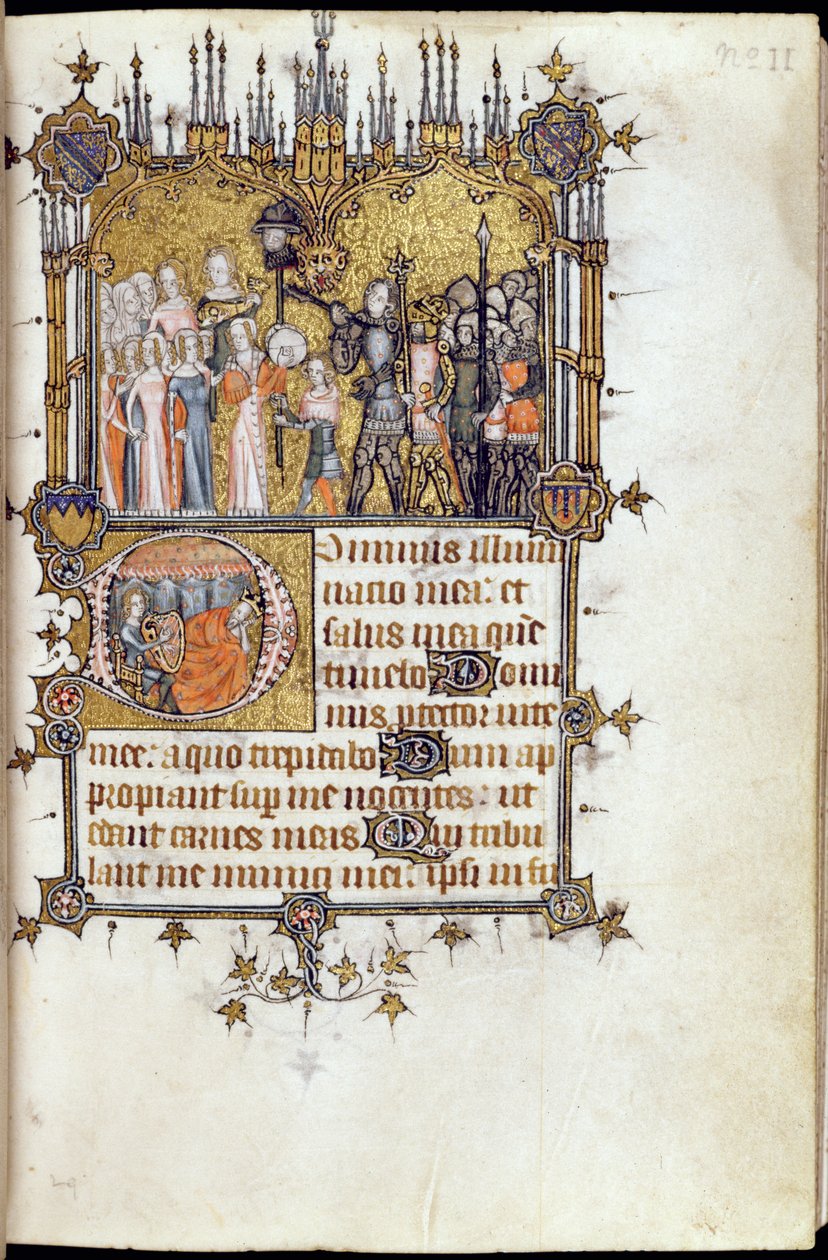 Ms 38-1950, f.29r: David, Goliath