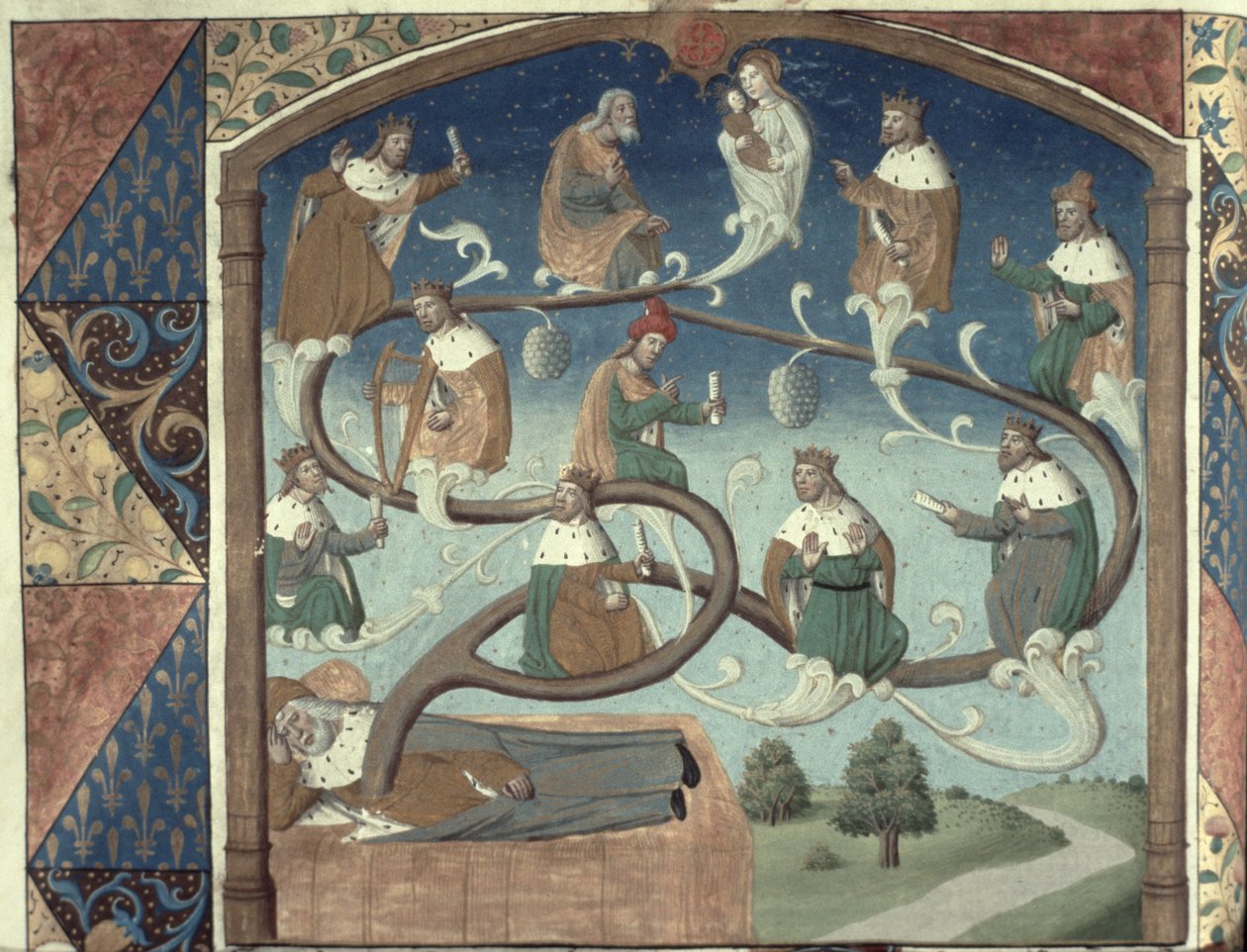 Ms Hunter 36 f.36v Tanrı, Hunterian Psalter