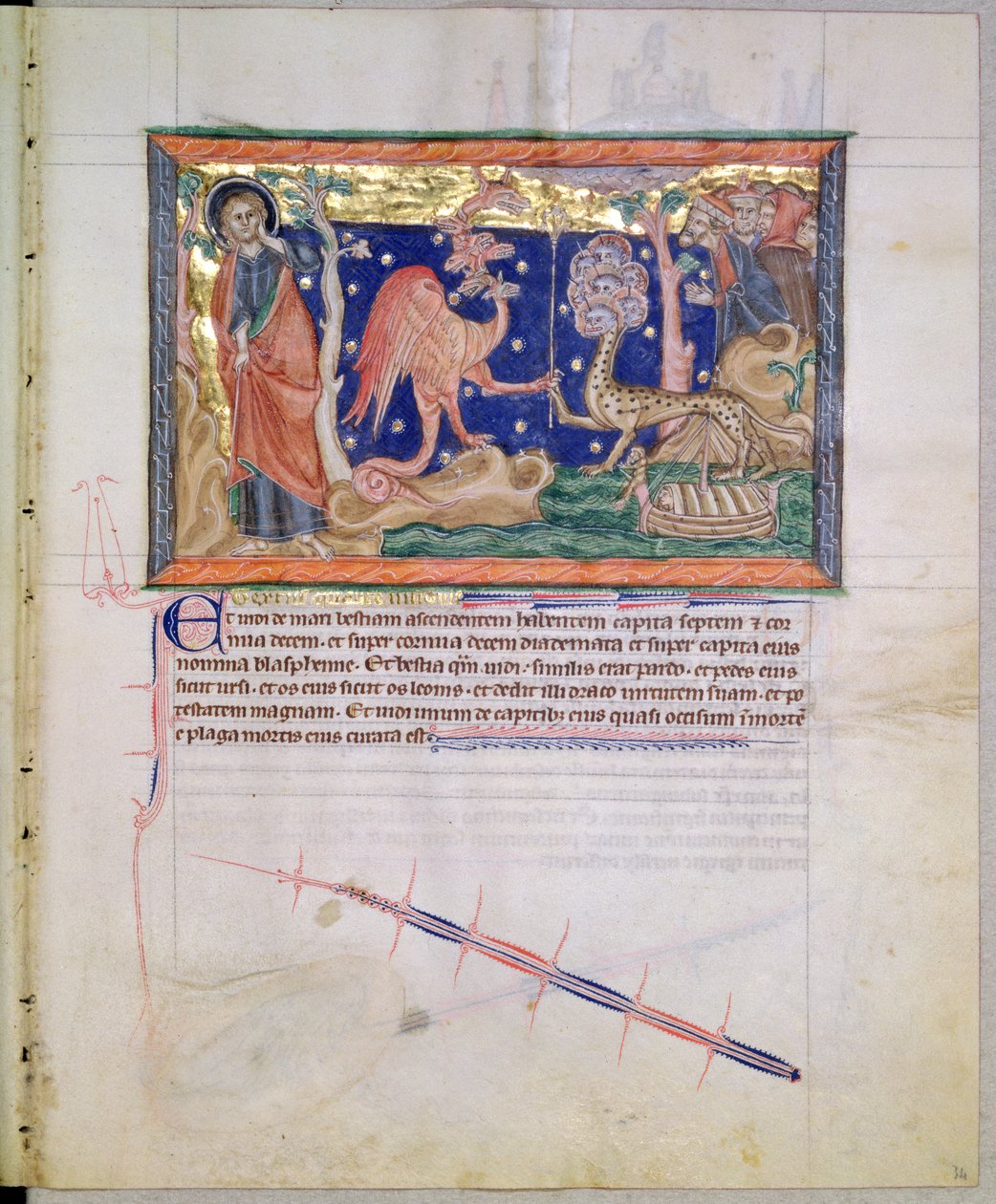 Ms L.A. 139-Lisboa fol.34 Gulbenkian Apocalypse