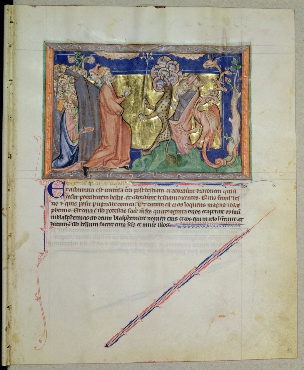 Ms L.A. 139-Lisboa fol.35 Gulbenkian Apocalypse