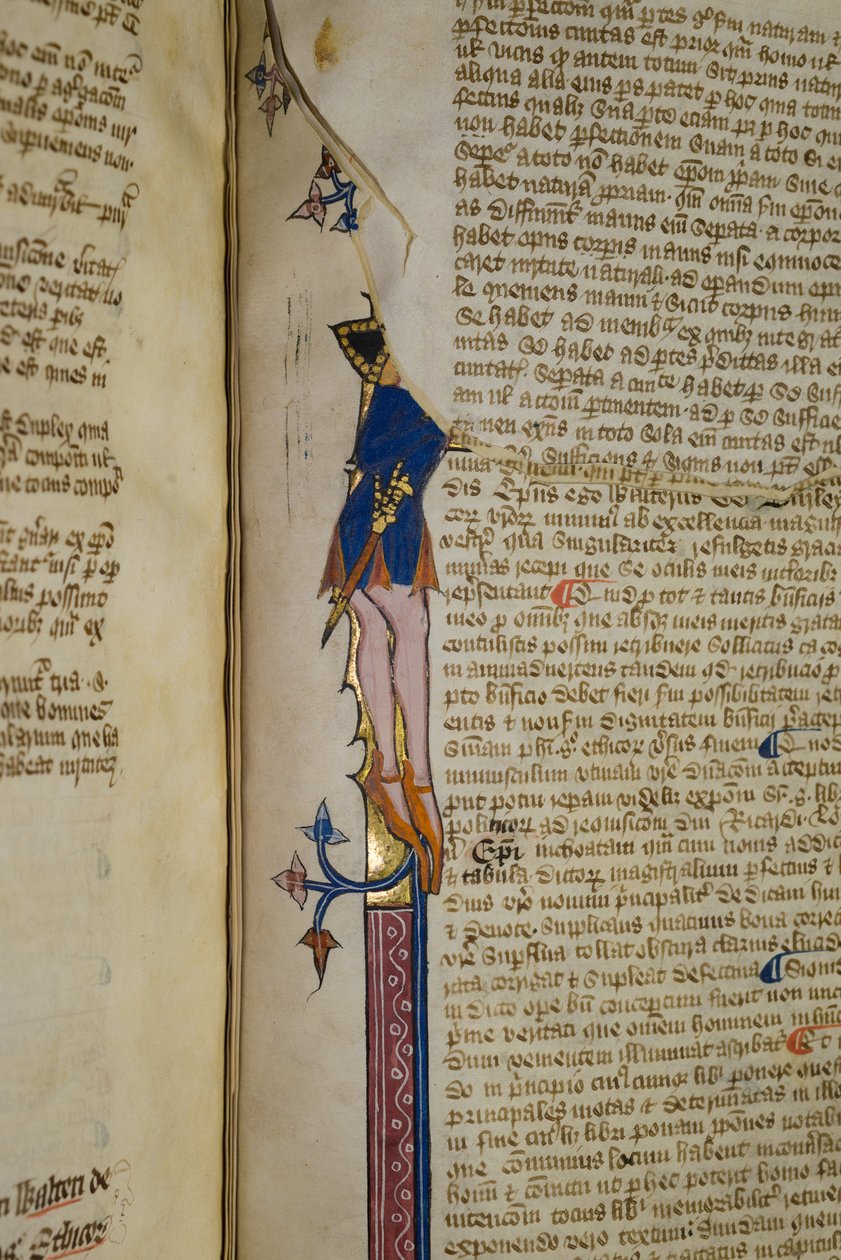 Ms. New Coll 242, f.178r, Walter Burley tarafından yazılan Aristoteles