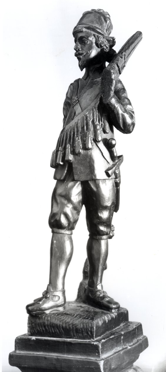 Silahşör, 1638 (ahşap oyma) by English School