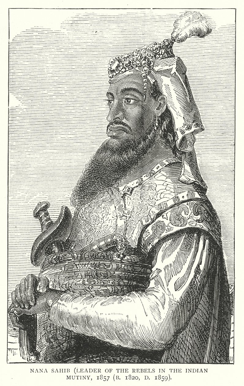 Nana Sahib (gravür) by English School