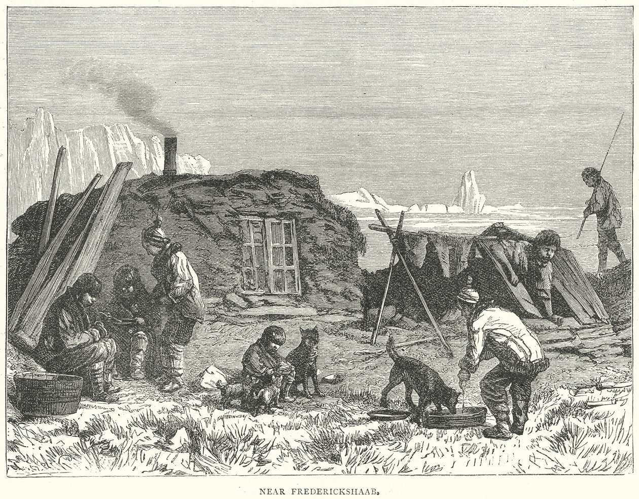 Frederickshaab yakınlarında (gravür) by English School