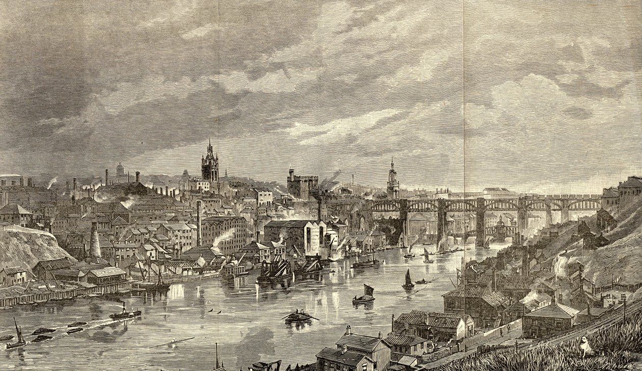 1887 yılında Tyne üzerine Newcastle by English School