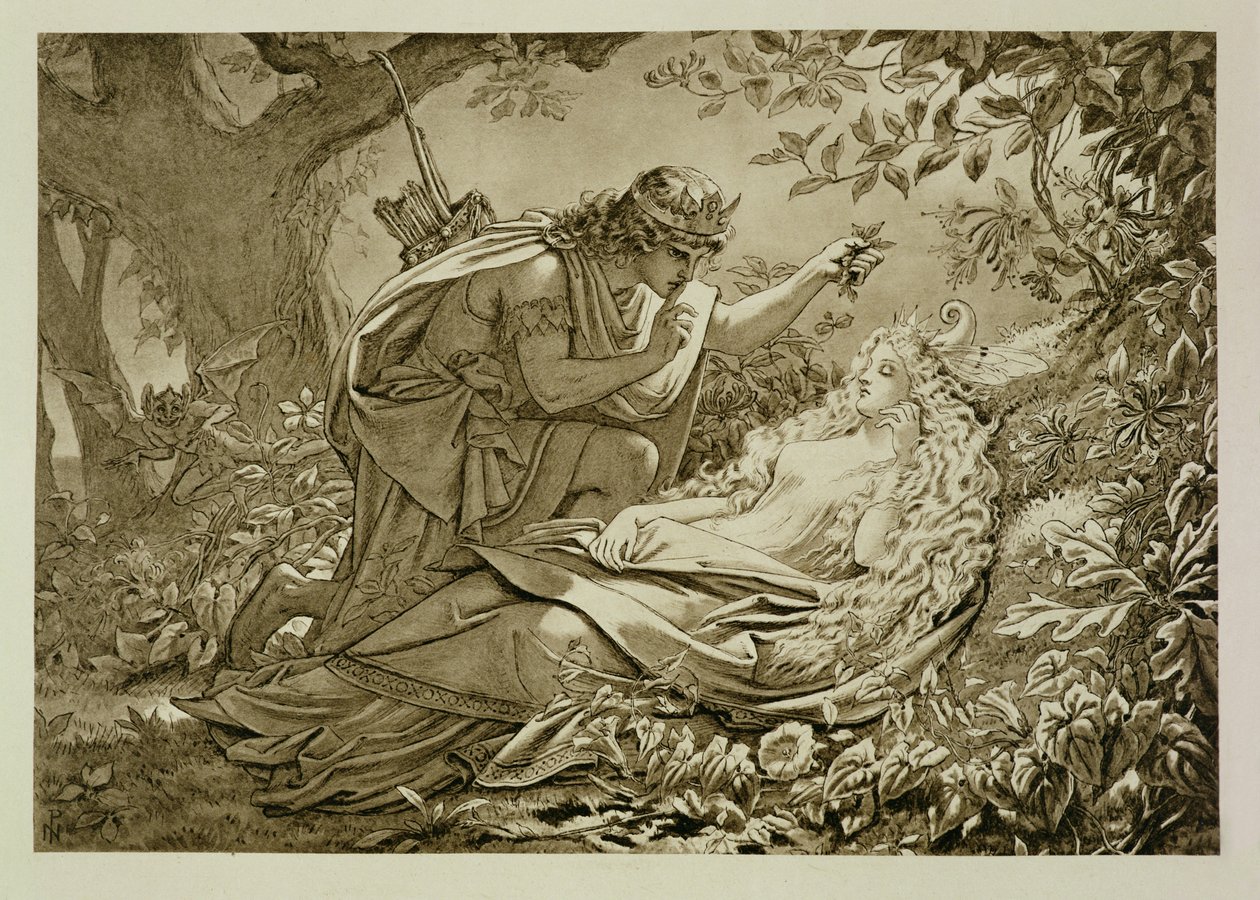Oberon ve Titania by English School