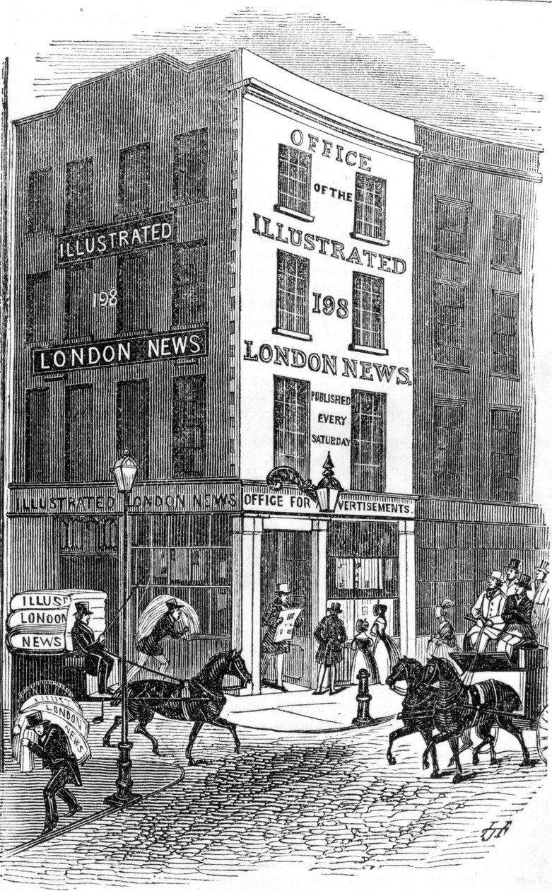 Illustrated London News Ofisi, 1842 by English School