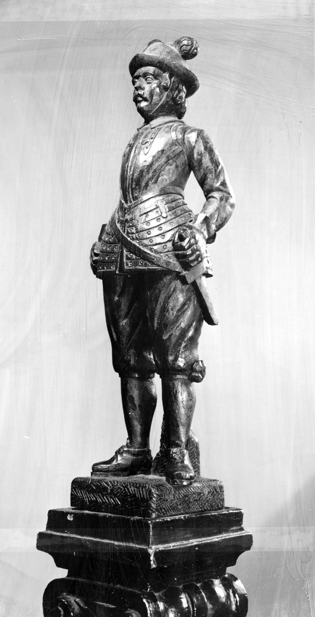 Pikemen Subayı, 1638 (ahşap oyma) by English School