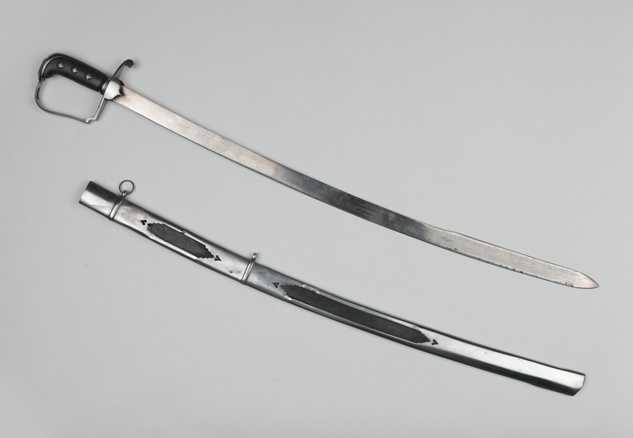 Subay kılıcı, 51. Ayak, c.1809 (ahşap saplı çelik) by English School
