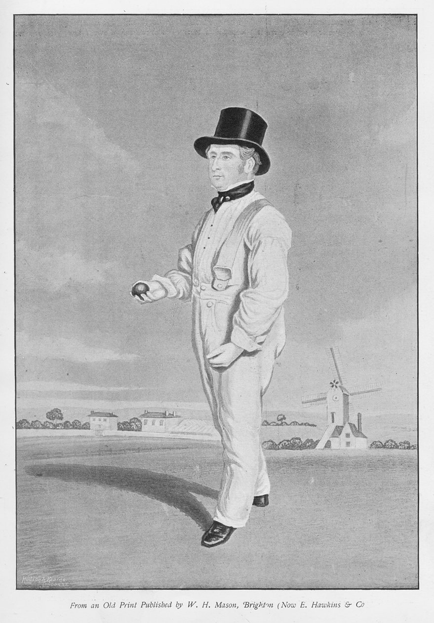 Eski Lillywhite, Hudson ve Kearns tarafından 1895 yılında Ünlü Cricketers and Cricket Grounds