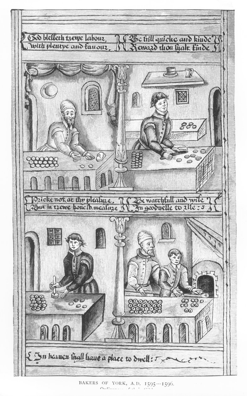 York Fırıncılar Yönetmeliği, 1595-96 by English School