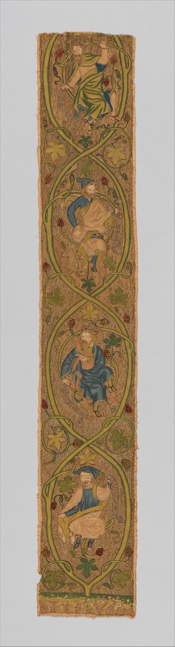 Orphrey, 14. yüzyılın üçüncü çeyreği (metal, ipek ve çizgi) by English School