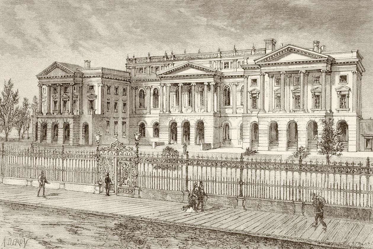 Osgoode Hall, Toronto, Kanada (taş taş) by English School