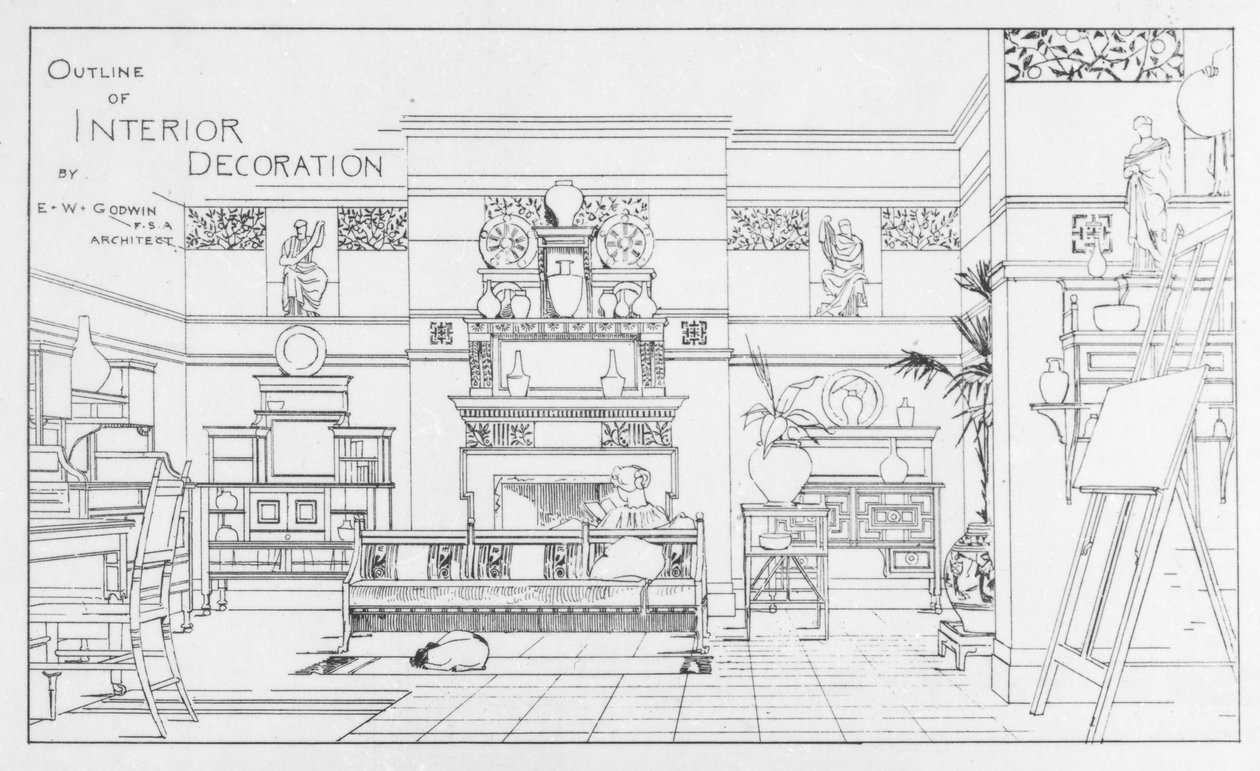 İç Dekorasyonun Anahatları, E.W. Godwin tasarımı, The British Architect