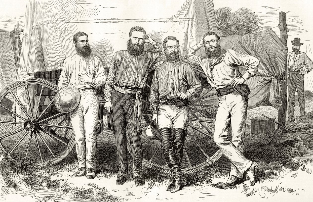 Overland Telegraph Party, c.1872, Howard Willoughby