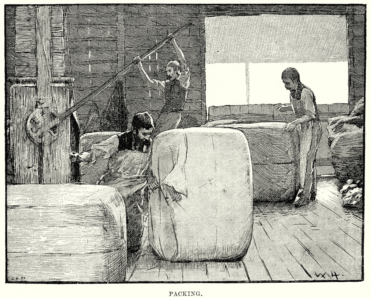 Paketleme (gravür) by English School
