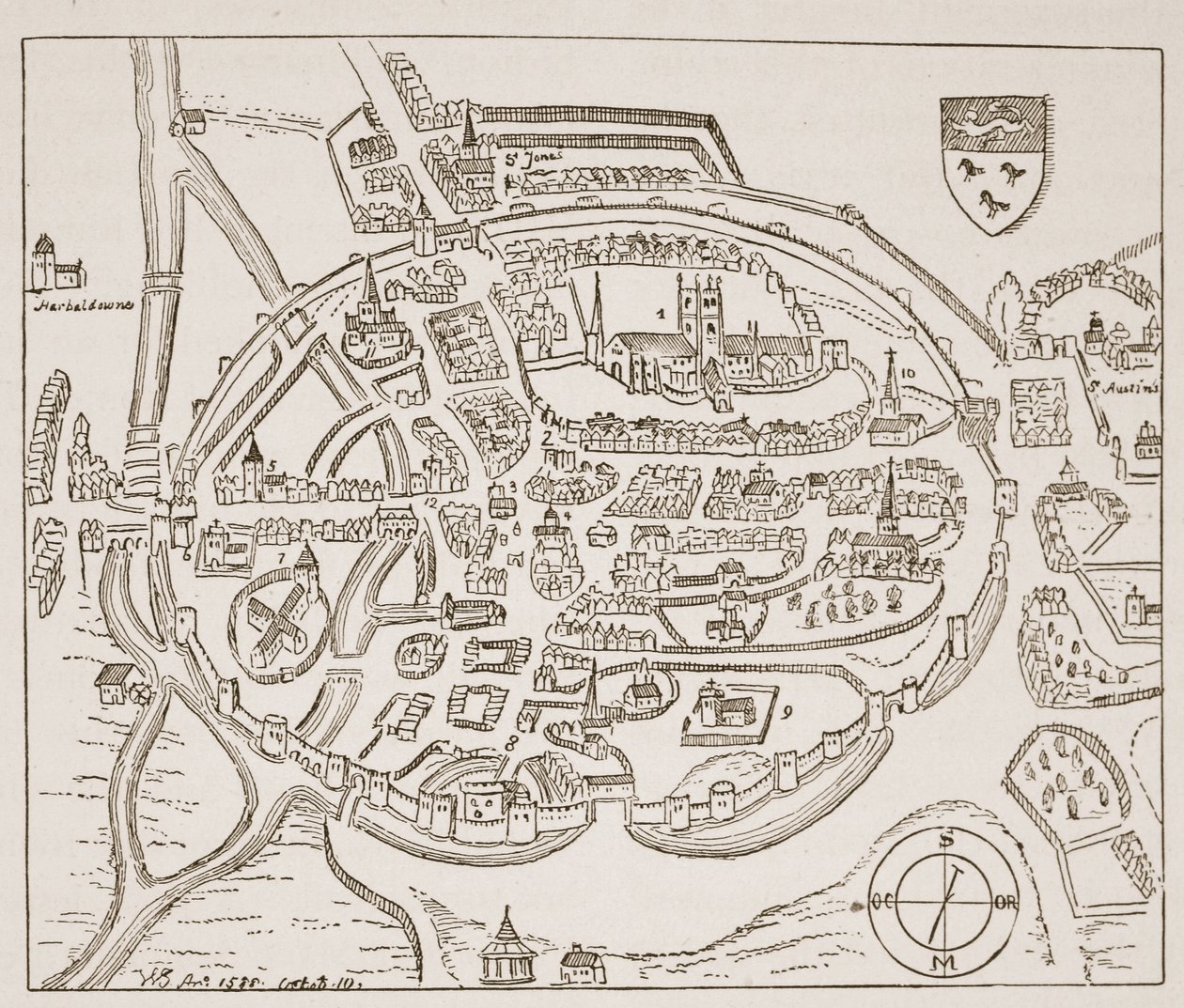 On altıncı yüzyılda Canterbury