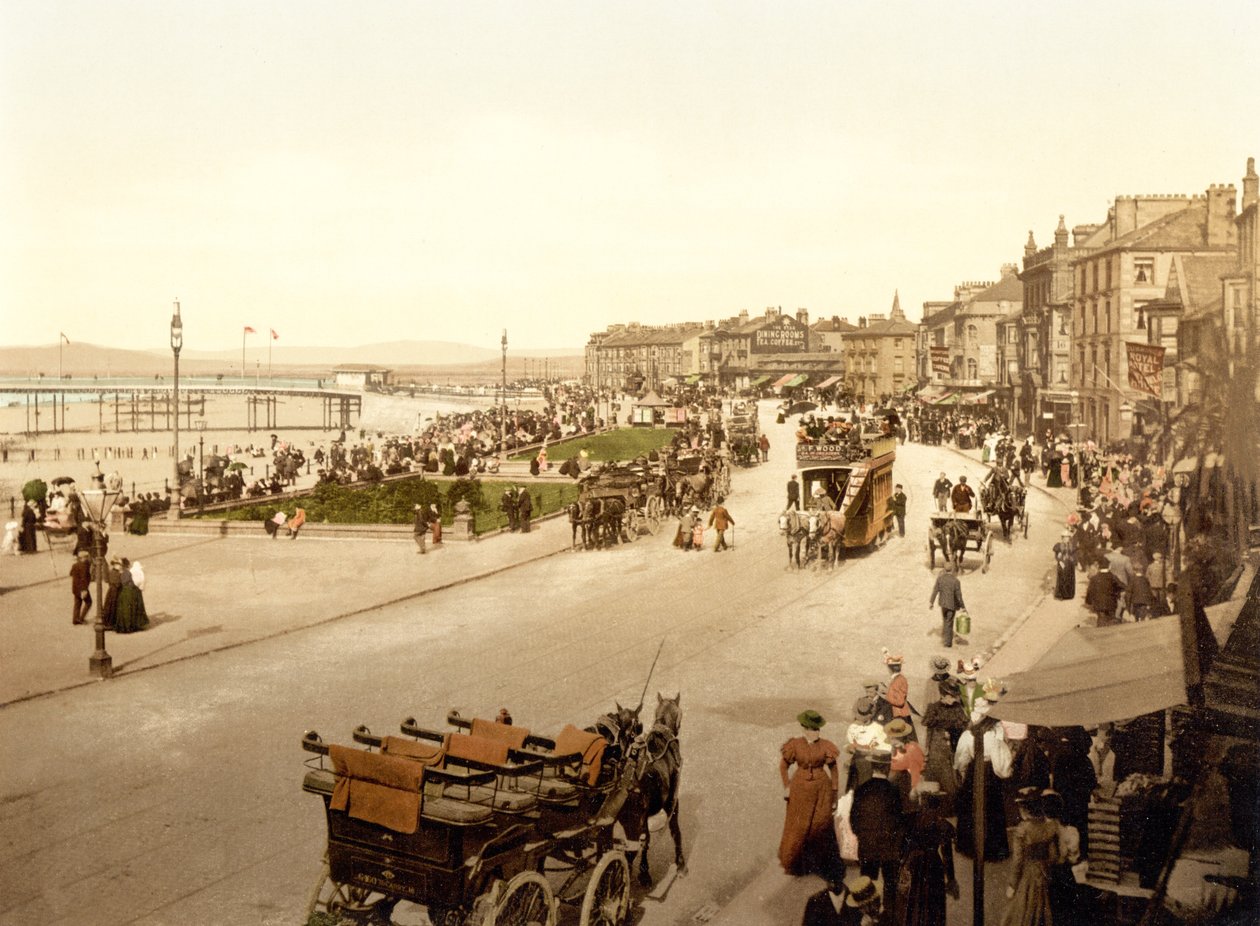 Batıya bakan geçit töreni, Morecambe (el renginde fotoğraf) by English School