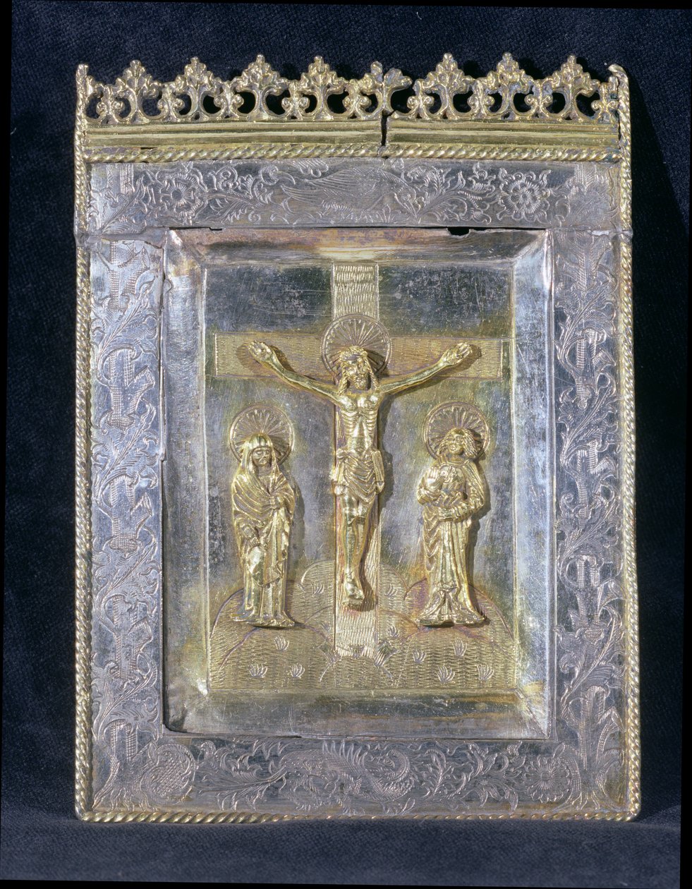 Pax, c.1500 (yaldızlı ahşap) by English School