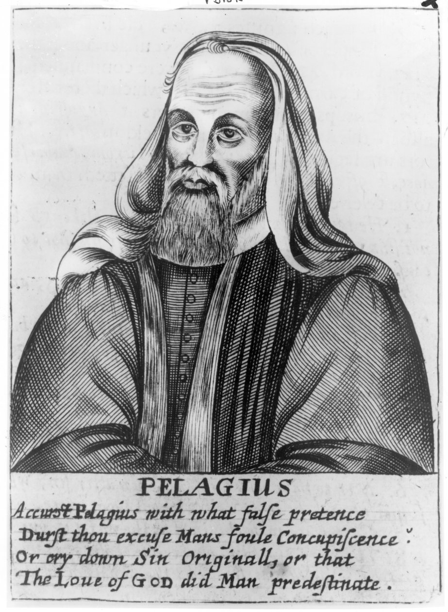Pelagius (gravür) by English School