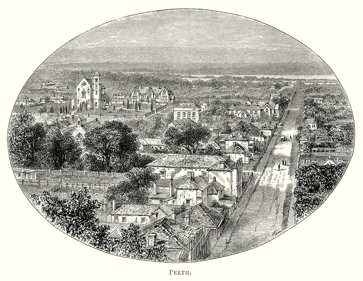 Perth (gravür) by English School