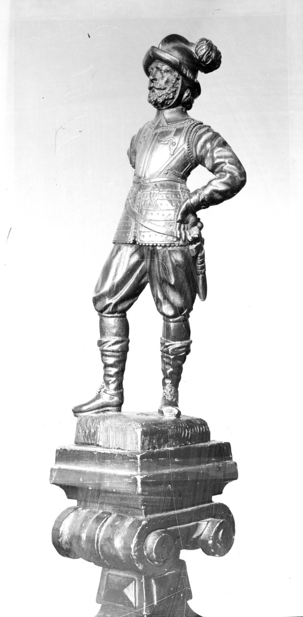 Pikeman, 1638 (ahşap oyma) by English School