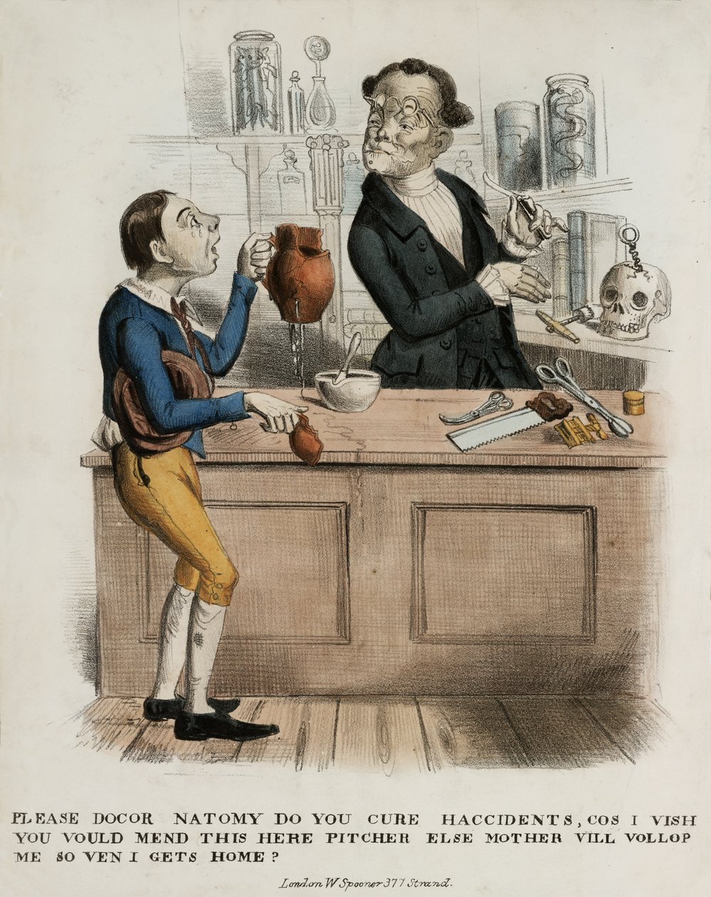 Lütfen Doktor Anatomi, Kazaları Tedavi Eder misiniz..., 1830-39 by English School