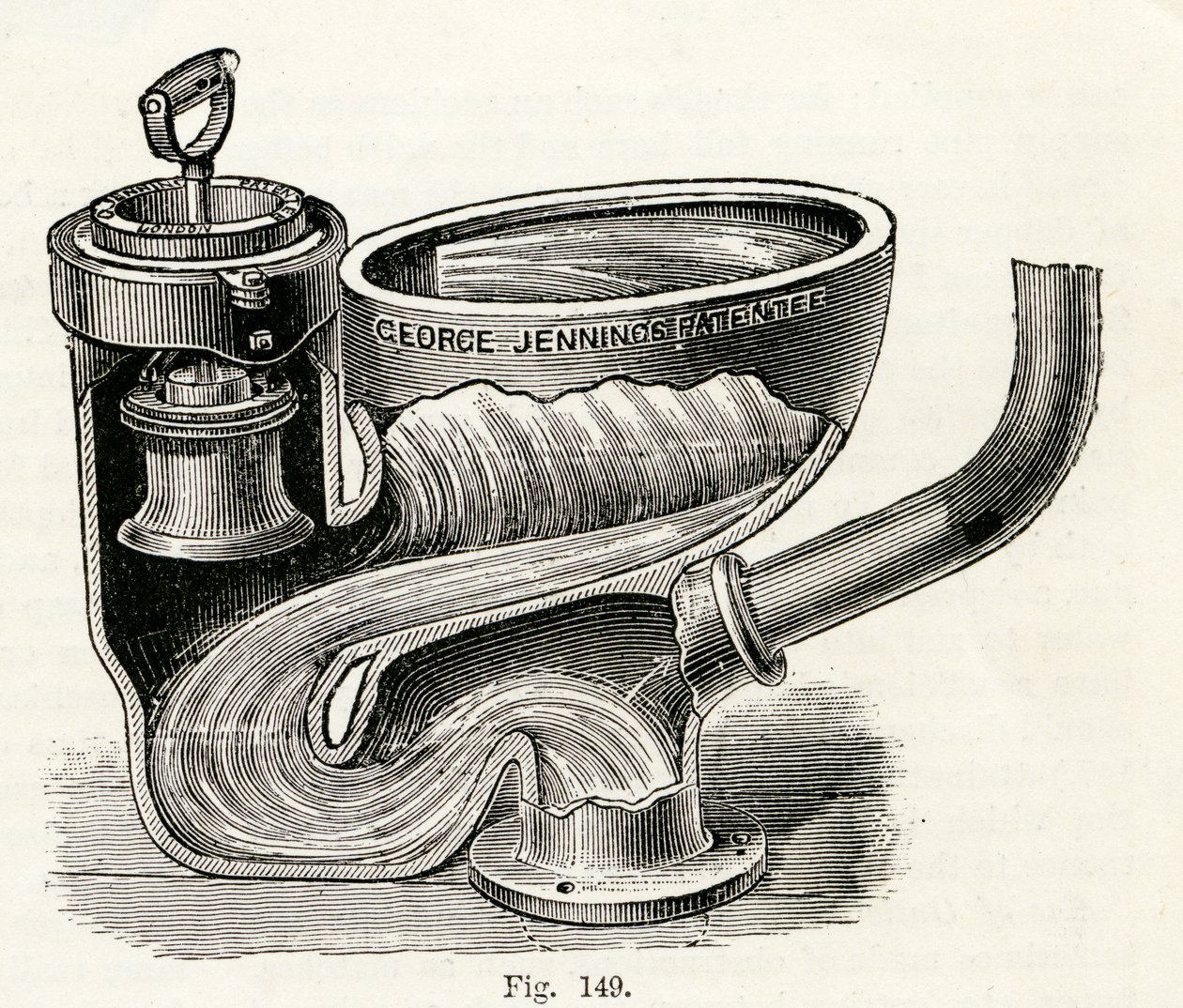 Dalma Valfi Klozet, kolu kaldırılmış, 1870 by English School