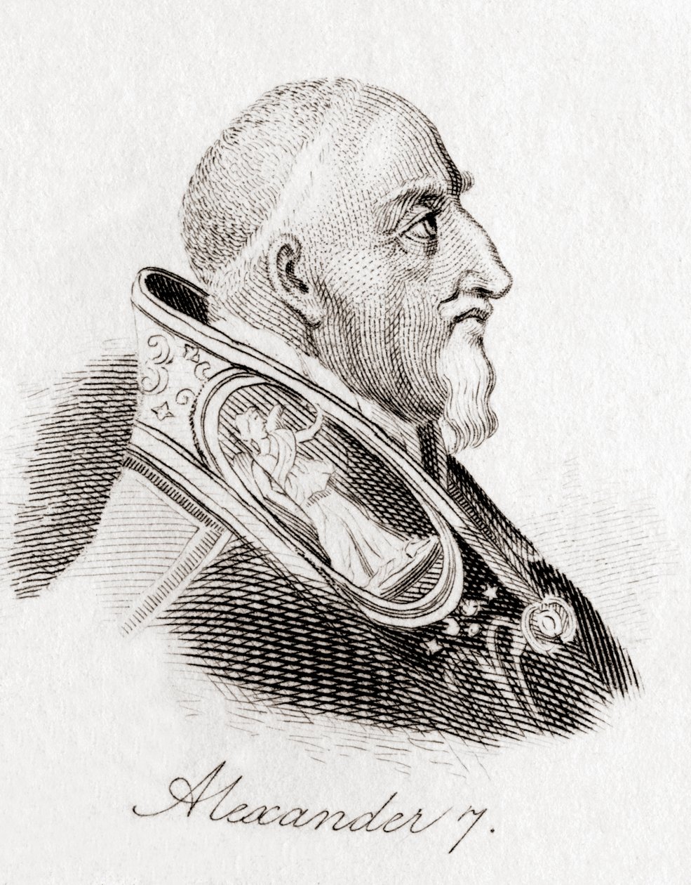 Papa Alexander VII by English School