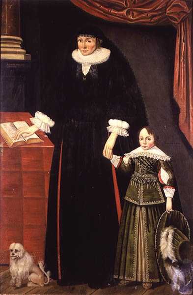 Bir Bayan Ve Genç Bir Çocuğun Portresi, Belki Anne Bonham Ve Oğlu Hugh by English School