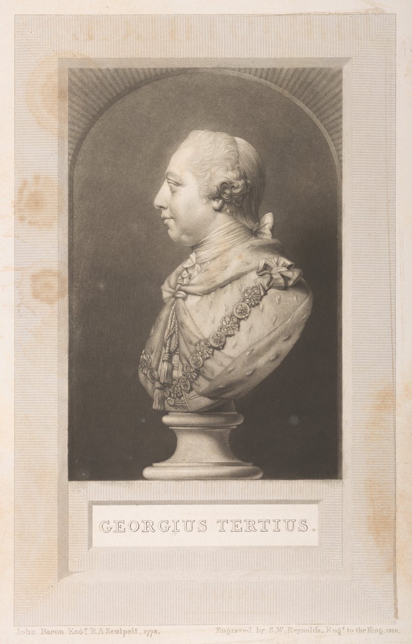 Bir büstten George III portresi, Frederick Augusta Barnard
