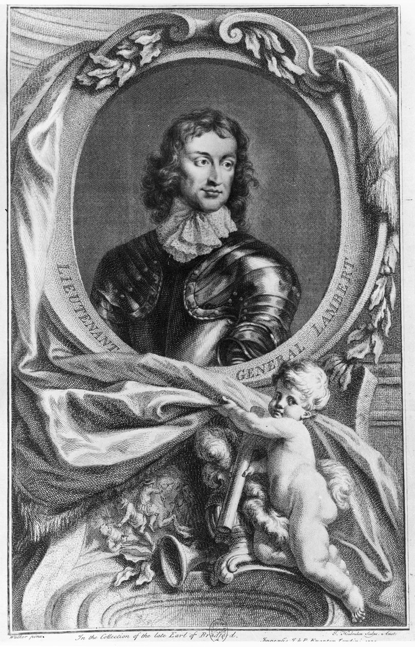 Jacobus Houbraken (1698-1780) tarafından oyulmuş Korgeneral John Lambert