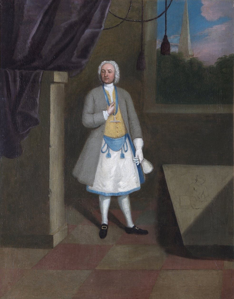 Bir Mason Portresi by English School