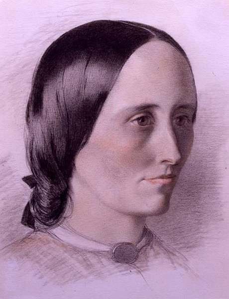 Bir Kadının Portresi, 1840 dolayları (kağıt üzerine renkli tebeşirler) by English School