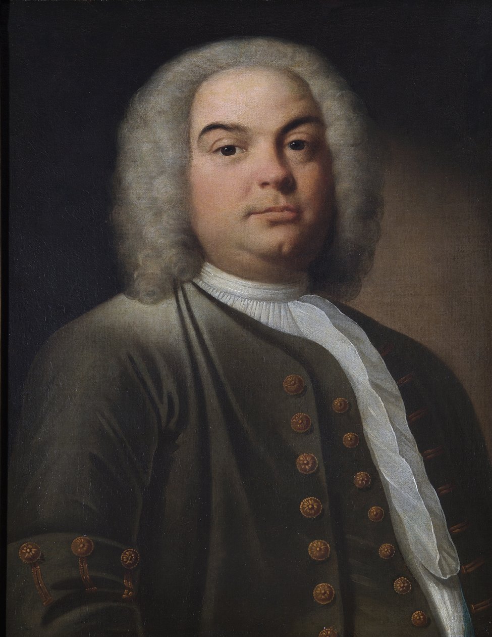 George Frederick Handel adında bir beyefendinin portresi by English School