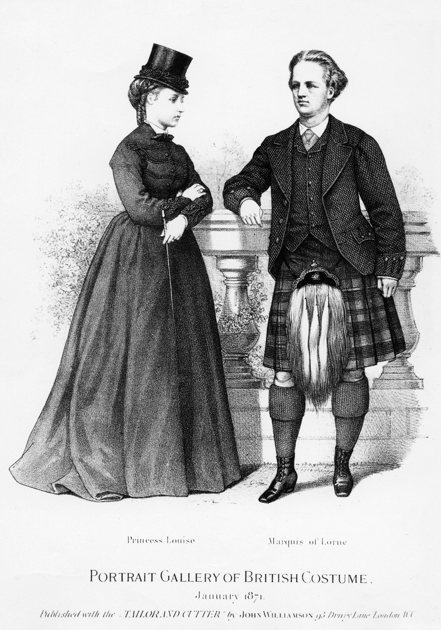 Prenses Louise ve Lorne Markisi, 1871 by English School
