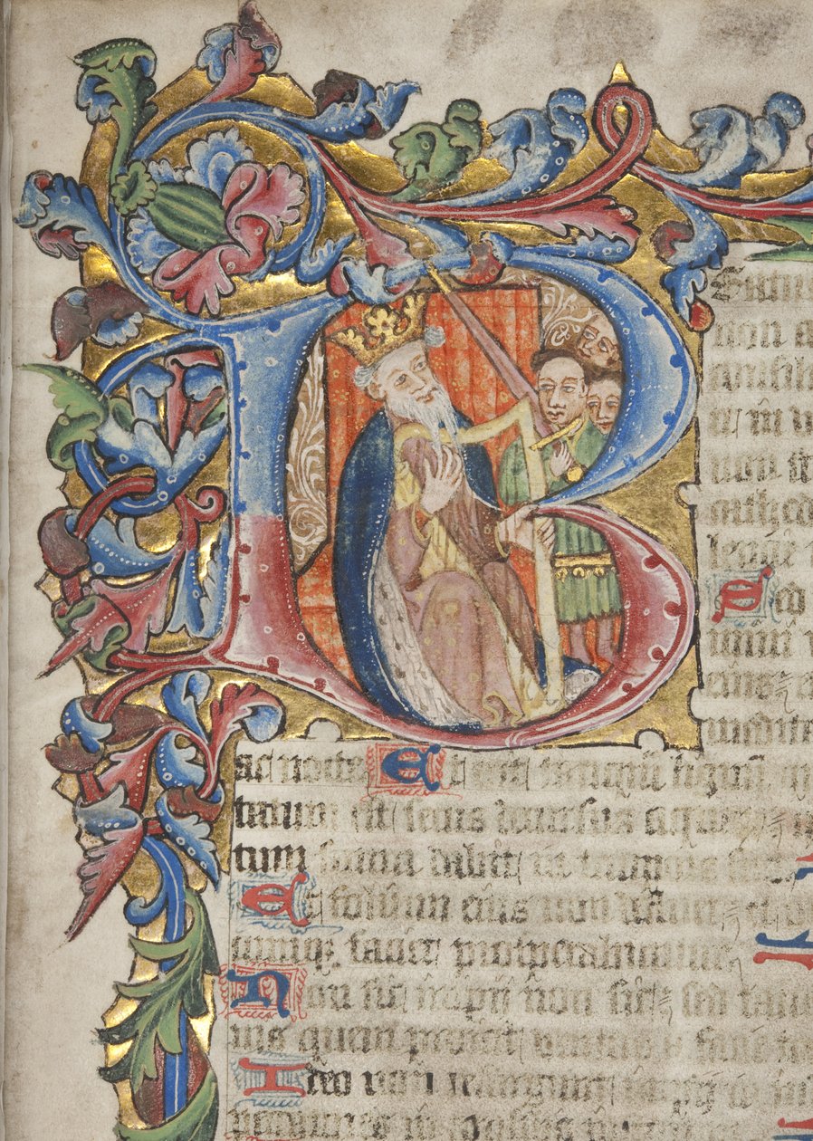 Sarum kullanım takvimi ile Zebur, c.1425-75 by English School