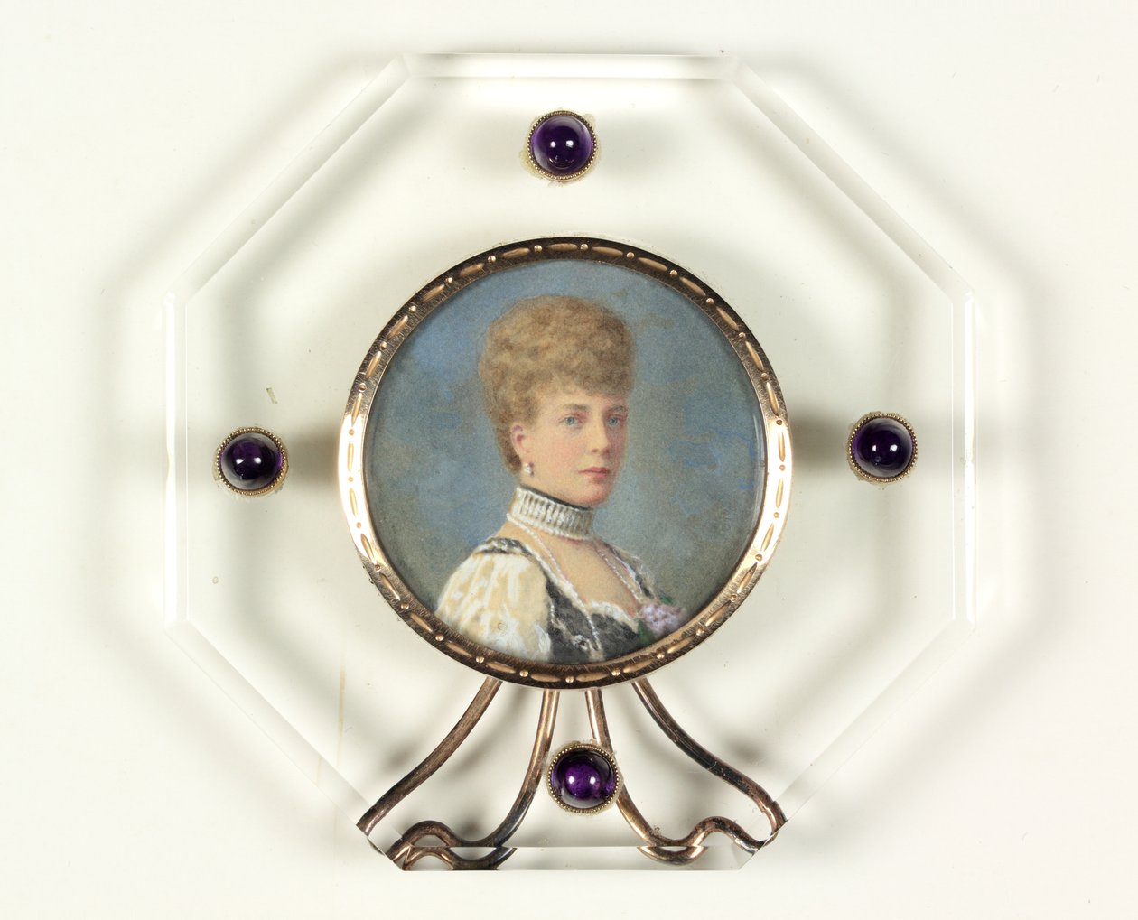 Galler Prensesi Kraliçe Alexandra (kağıt üzerine suluboya) by English School