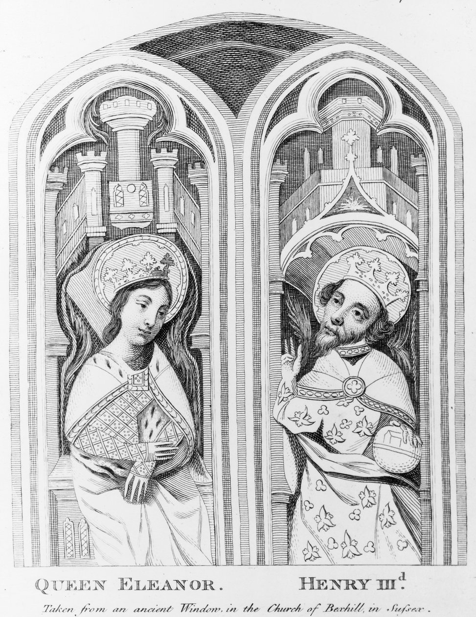 Kraliçe Eleanor ve Henry III, Sussex, Boxhill Kilisesi