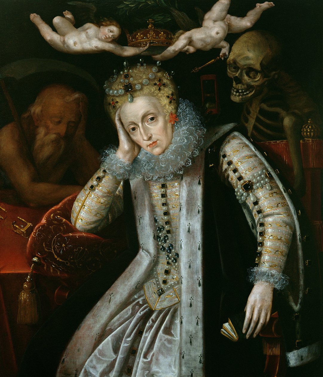 Kraliçe I. Elizabeth (1538-1603), Yaşlılıkta, c.1610 by English School