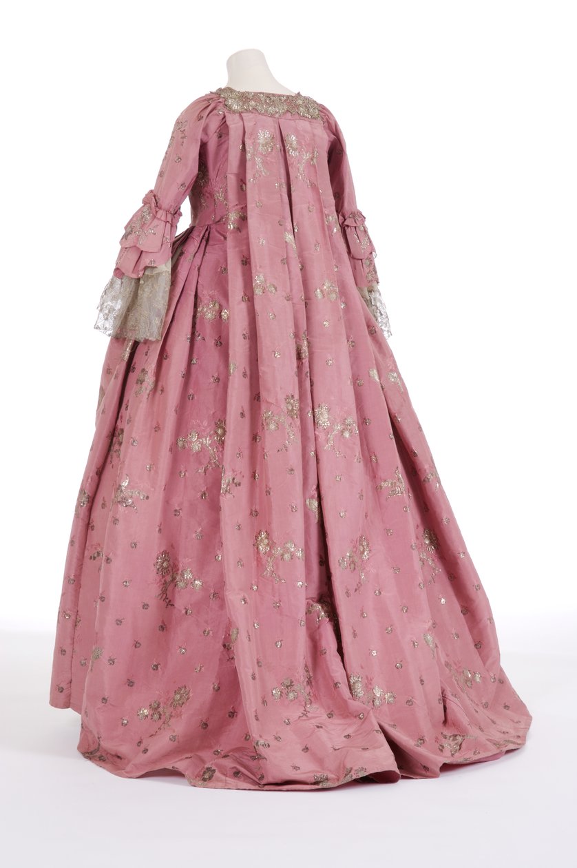 Sırtı çuval elbisenin arkadan görünüşü, 1750