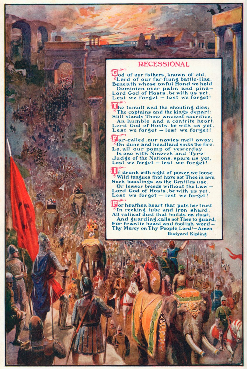 Recessional (renkli taş baskı) by English School