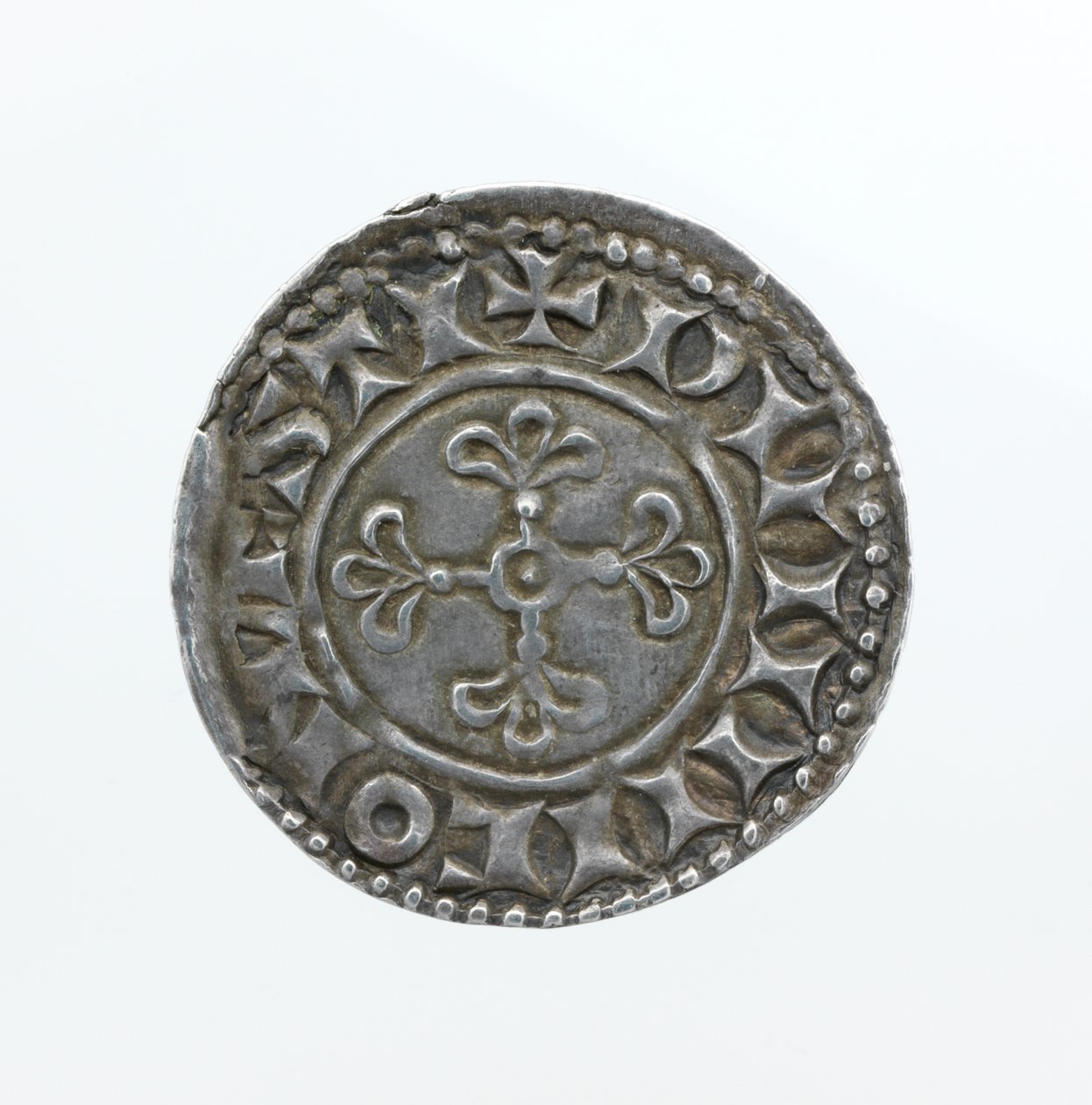 William I (gümüş) saltanatından bir kuruşun tersi by English School