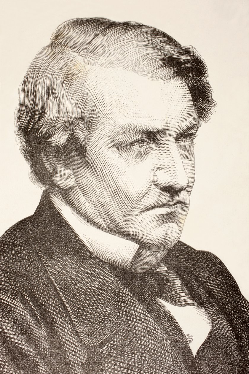 Richard Bourke (litho) by English School
