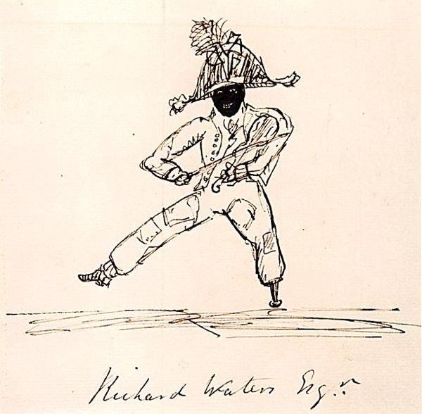 Richard Waters Av., c.1815 (kağıt üzerine kalem ve mürekkep) by English School