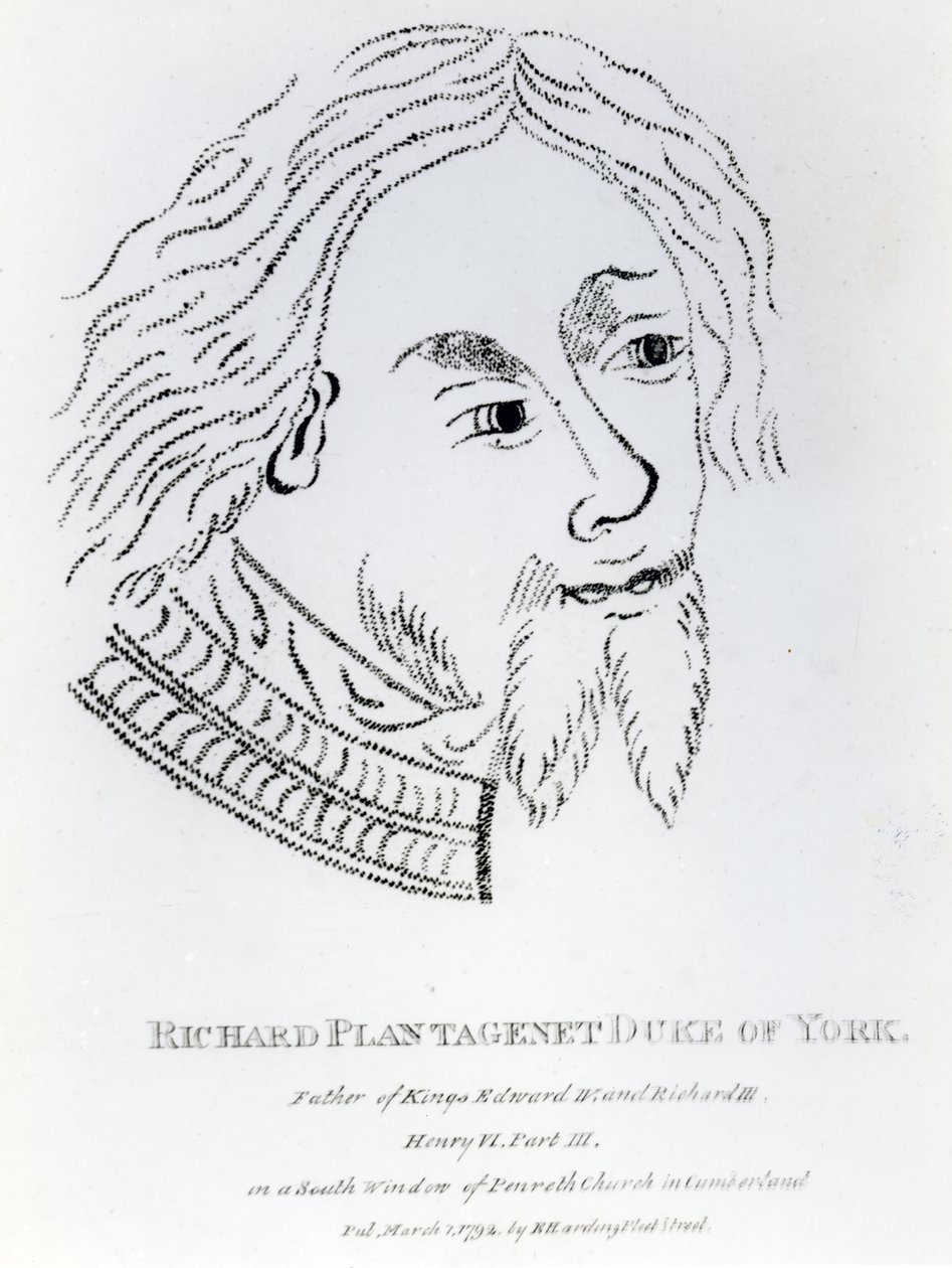 York Richard, 3 Duke of York, 1792 yılında yayınlandı (gravür) by English School
