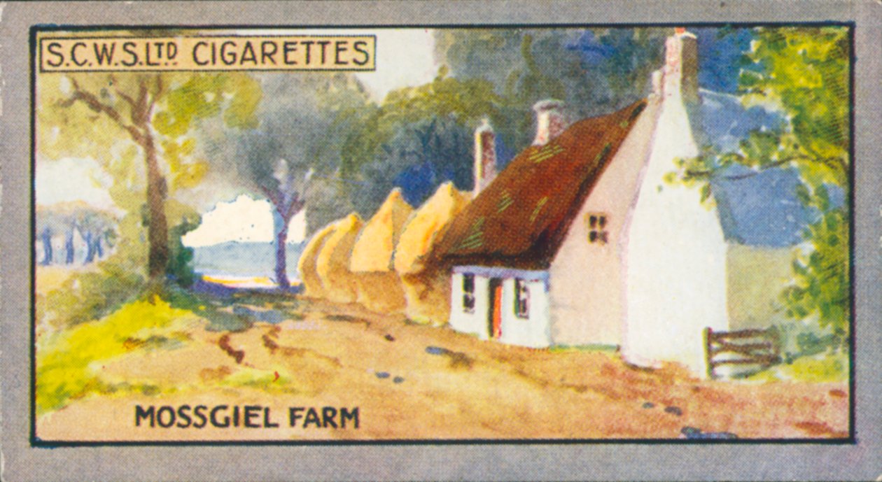 Robert Burns: Mossgiel Çiftliği (renkli taş baskı) by English School