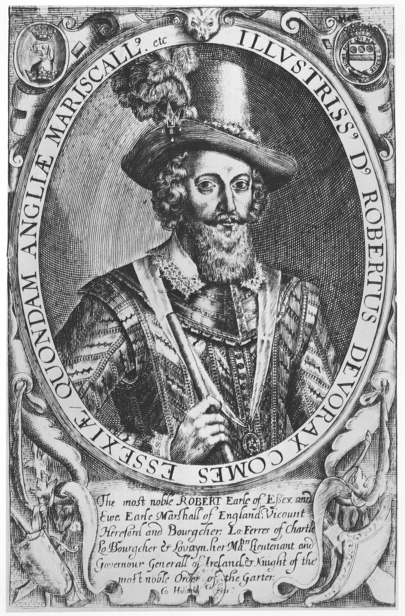 Robert Devereux, 2. Essex Kontu (gravür) by English School