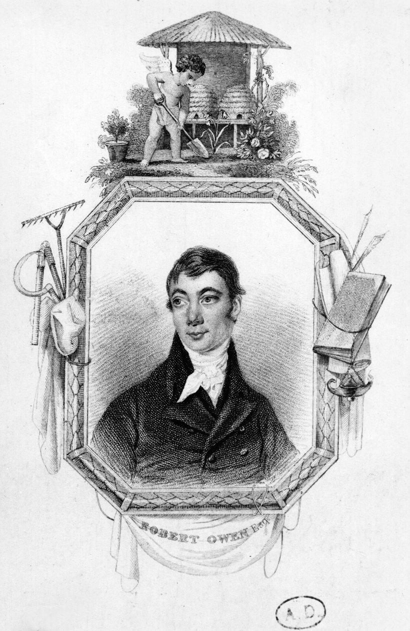 Robert Owen (1771-1858) by English School